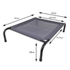 Portable Outdoor Pet Hammock Raised Elevated Pet Dog Bed With Skid-Resistant Feet Frame Breathable Mesh Customized LOGO