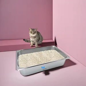 Multifunction Portable Wall Wholesale Cat Toilet Tray Cat Toilet Stainless Steel 304 Cat Litter Box for Manual Cleaning