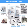 Petsproofing Dog Multifunction Grooming Bath Tub Tubs Stainless Steel Bathtub for Pet SPA Shower Large Dog Grooming Bath Tub