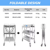 Clinic Veterinary Vet Pet Dog Surgical Disposal Instrument Trolley Animal Stainless Steel Operation Operating Treatment Table