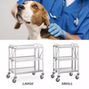 Clinic Veterinary Vet Pet Dog Surgical Disposal Instrument Trolley Animal Stainless Steel Operation Operating Treatment Table