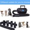 Portable 2000W/2200W/2400W/2800W/3200W Pet Hair Dryer with Stepless Speed And Heat Dog Blow Dryer with 4 Different Nozzles