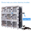 Petsproofing High Quality Stainless Steel Multifunctional Indoor Pet Cage for Vet Clinics Hospitals Dog Owners