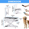PETSPROOFING Large Size Portable USB Socket Electric Lifting Foot Operated Pet Dog Grooming Table With Drawers Cabinet for Pets