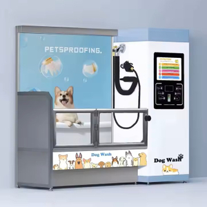 PETSPROOFING Wholesale Price Hot Sale Automatic Coin Operated Stainless Steel Dog Wash Station Self Service Dog Wash Machine