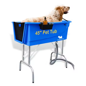 Novelty Designed Collapsible Foldable Stainless Steel ABS Plastic Dog Pet Commercial Shower Spa Bath Bathtub Grooming Wash Tub