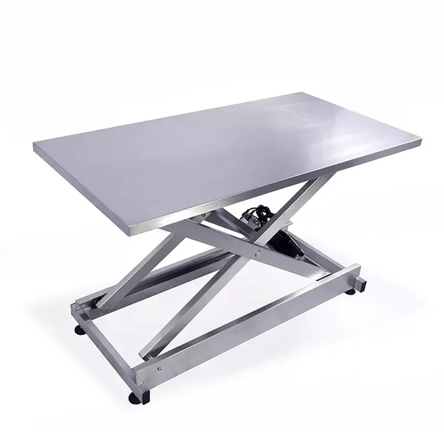 Vet Operating Table Hydraulic Pressure Electric Lifting Stainless Steel Veterinary Wet Table