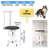 Sustainable Dog Show Pet Grooming Table Beauty Equipment Adjustable Height Foldable Stainless Steel Air Lifting Feature