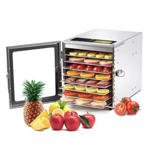 8-Layer Commercial & Home Use Stainless Steel Digital Food Dryer Industrial Fruit & Vegetable Drying Machine