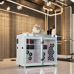 Newest Quiet Quick Dry Smart Temperature Control Pet Hair Dryer 360 Degree Drying Automatic Machine Cats Dogs Charge Sustainable