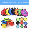 Petsproofing Foldable Collapsible Silicone Portable Personalized Pet Dog Cat Water Food Bowl Bowls Feeder for Cats Dogs