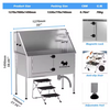 Novelty Designed Walk-in Stainless Steel Pet Shower Washing Machine Sustainable Dog Grooming Tub for Cats And Dogs