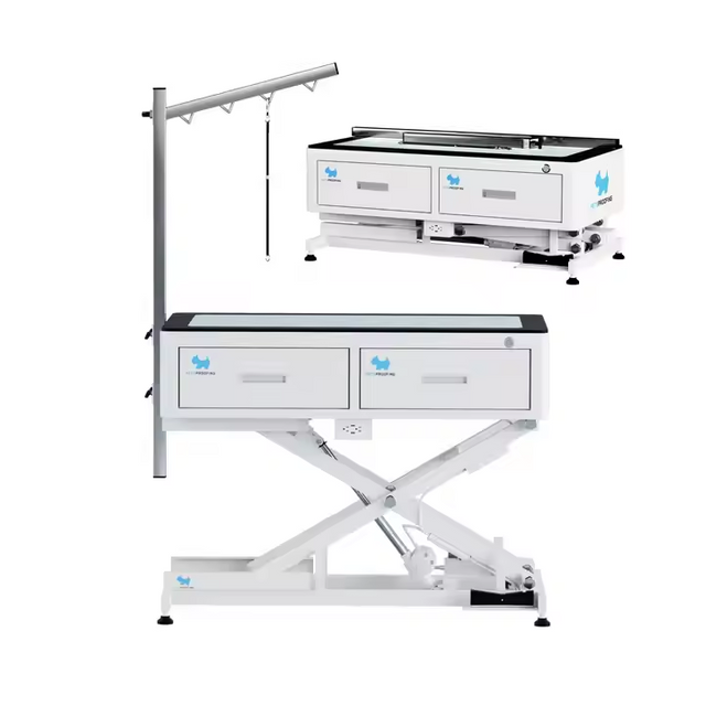 Sustainable LED Electric Lifting Pet Grooming Table Height Adjustable for Big Dogs Small Cats Made of Iron Power Source Included
