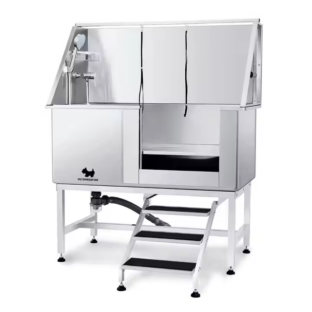 Portable Custom Size Dog And Cat Washing Station with Ramp Faucet Stainless Steel Pet Grooming Bath Tub for Cats And Dogs