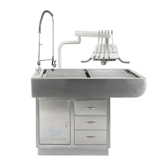 Operating Wet Table Veterinary With Drawers 304 Stainless Steel