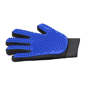 Custom Silicone Pet Hair Remover Gloves Pet Grooming Glove Guantes de mascotas Deshedding Brush Glove with 260 Grooming