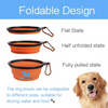 Petsproofing Foldable Collapsible Silicone Portable Personalized Pet Dog Cat Water Food Bowl Bowls Feeder for Cats Dogs
