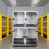 PETSPROOFING Multifunction Heavy Duty Metal Modular Stainless Steel Cat Pet Cages Dog Kennel Cage Banks Crates for Large Dogs