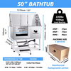 Petsproofing Dog Multifunction Grooming Bath Tub Tubs Stainless Steel Bathtub for Pet SPA Shower Large Dog Grooming Bath Tub