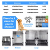 PETSPROOFING Multifunction Indoor Metal Cage Stainless Steel Dog Kennel Cat Pet Crates Large Dogs Plastic Bank Crate Box Packing