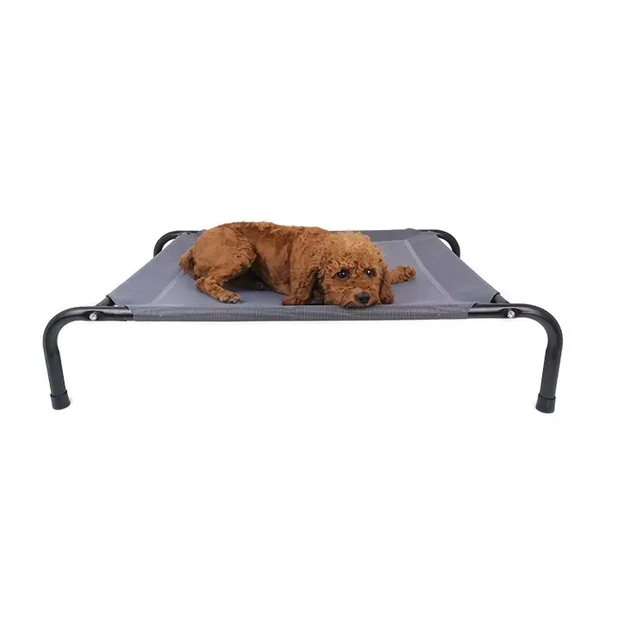 Portable Outdoor Pet Hammock Raised Elevated Pet Dog Bed With Skid-Resistant Feet Frame Breathable Mesh Customized LOGO