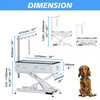 PETSPROOFING Luxury Electric Lifting Pet Dog Grooming Table with LED Light Salon Equipment Dogs Cats PP Material Easy Cleaning