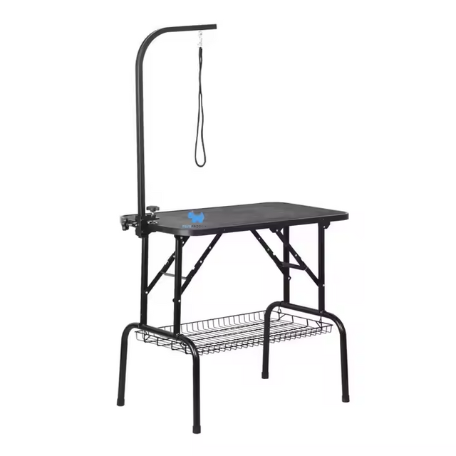Petsproofing Large Foldable Stainless Steel Height Adjustable Dog Cat Pet Grooming Table for Pet Salon