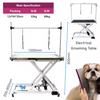 Customizable Portable Stainless Steel Rubber Wood Bathtub Hydraulic Lift Beauty Dog Grooming Table Pet Hair PP Brushes