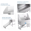 Pet Cleaning & Bathing Products Multifunction Stainless Steel Dog Washing Station with Ramp Faucet Dog Grooming Bath Tub