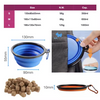 Petsproofing Foldable Collapsible Silicone Portable Personalized Pet Dog Cat Water Food Bowl Bowls Feeder for Cats Dogs