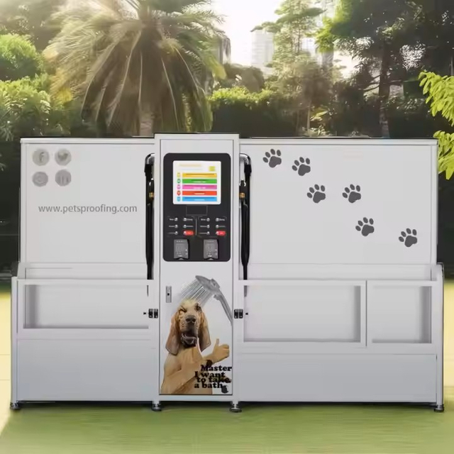 Portable Automatic Pet Cleaning Bathing Vending Machine Self-Service Dog Cat Small Animal Grooming Station Washing Station