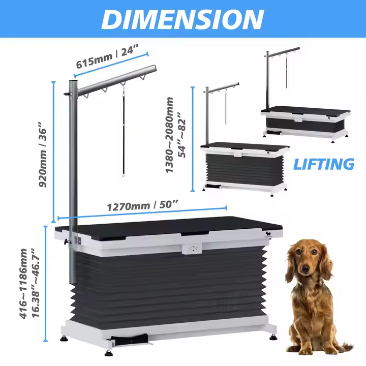 Grooming Table lift system comparison