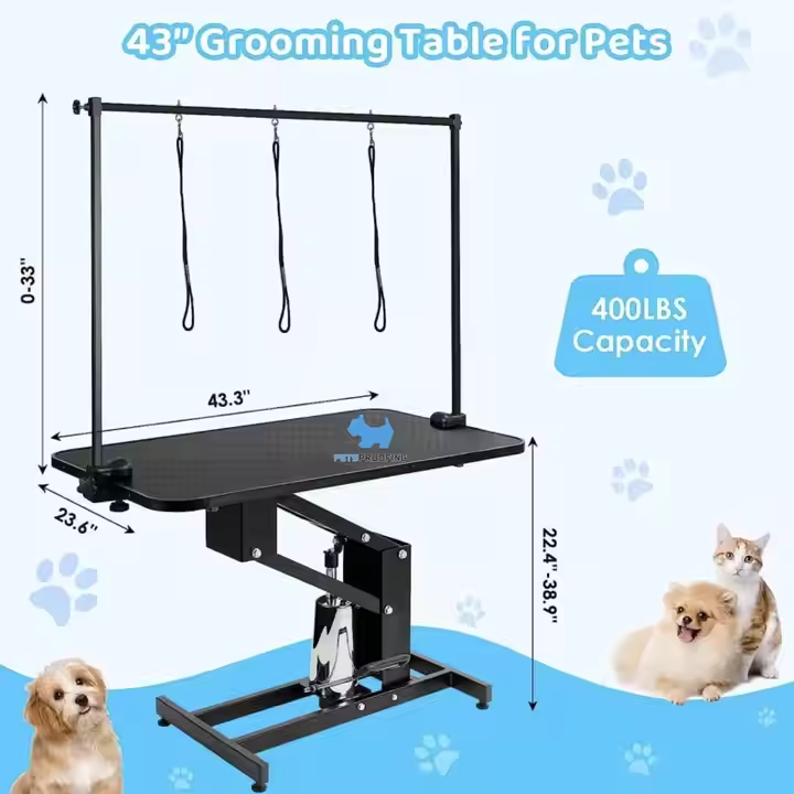 Grooming Table Mechanism and Frame Structure