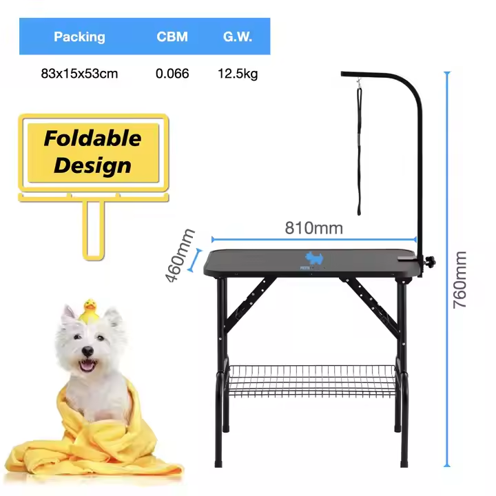Foldable Grooming Table Evaluation Criteria